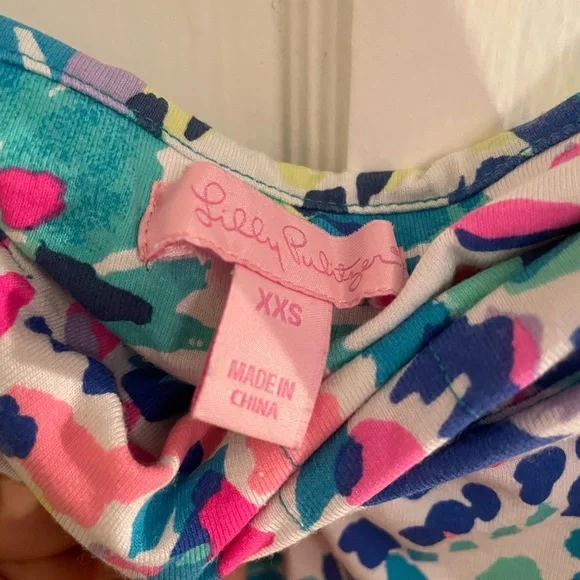 LILLY PULITZER Loleta Dress Multi Dive In Strapless XXS - Picture 3 of 4